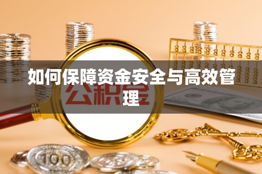 高邮如何保障资金安全与高效管理