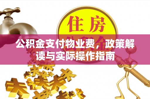 珲春公积金支付物业费，政策解读与实际操作指南