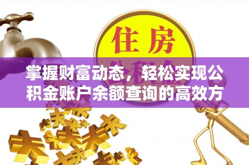 蒙山掌握财富动态，轻松实现公积金账户余额查询的高效方法
