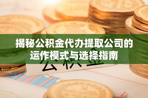 南竿揭秘公积金代办提取公司的运作模式与选择指南