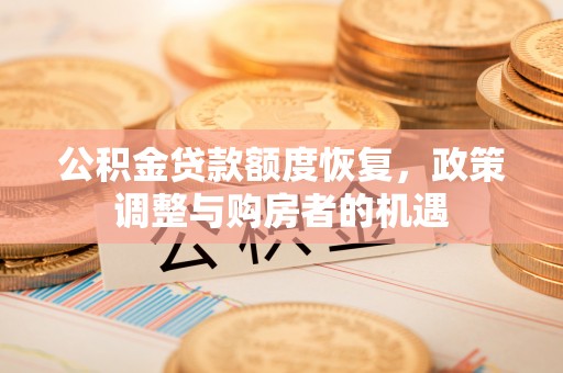金东公积金贷款额度恢复，政策调整与购房者的机遇