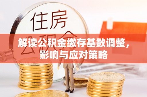 内湖解读公积金缴存基数调整，影响与应对策略