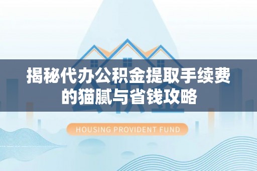 思茅揭秘代办公积金提取手续费的猫腻与省钱攻略