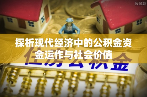 纳雍探析现代经济中的公积金资金运作与社会价值