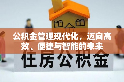 姜堰公积金管理现代化，迈向高效、便捷与智能的未来