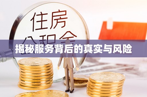 西工揭秘服务背后的真实与风险