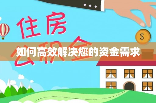 石冈如何高效解决您的资金需求